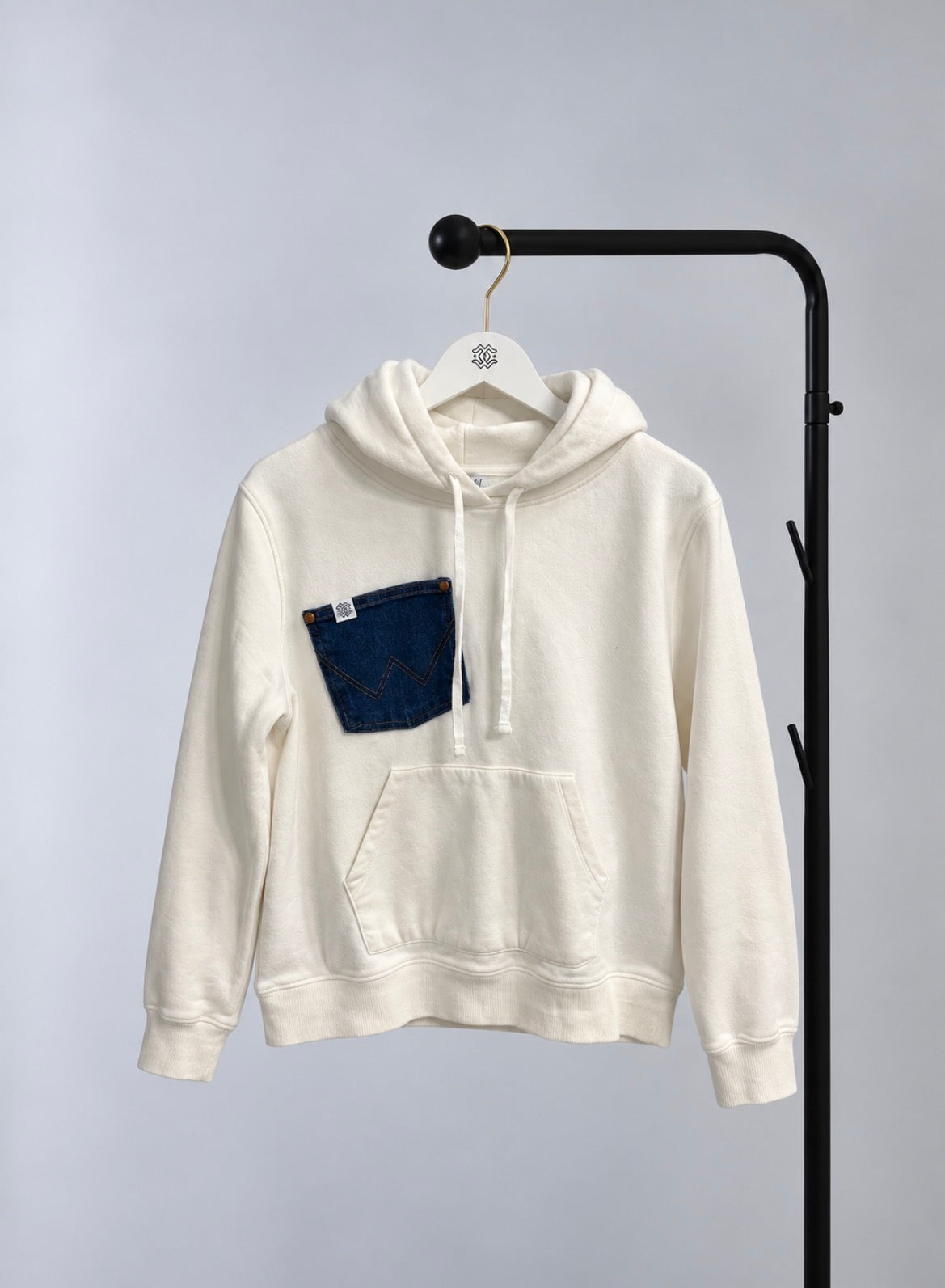 Everyday Denim Pocket Hoodie