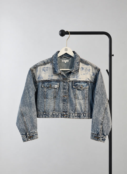 Denim Jacket – Blue Floral Sheer Edition
