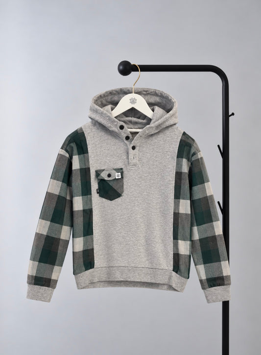 Evergreen Henley Hoodie