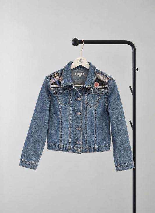 Denim Jacket – Floral & Satin Lined Edition