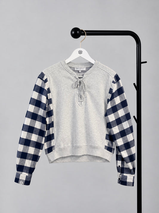 Sweatshirt – Gingham Sleeve Edition