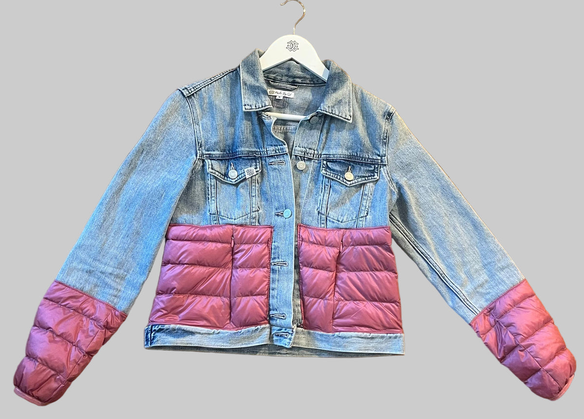Denim Jacket – Mauve Puffer