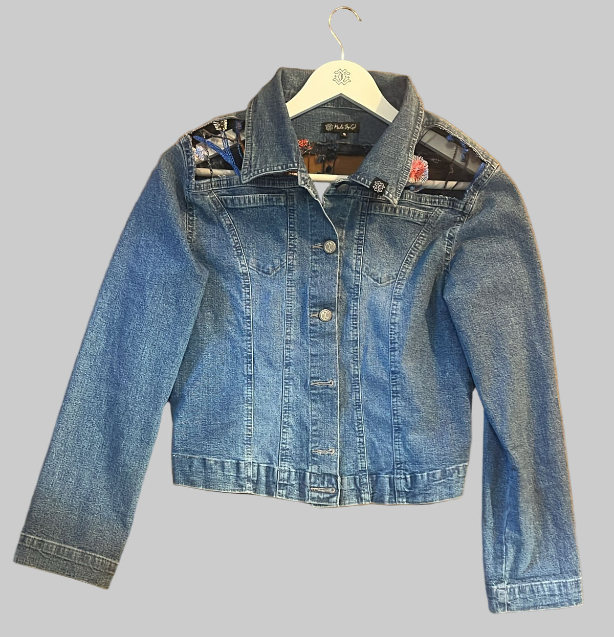 Denim Jacket – Floral & Satin Lined Edition