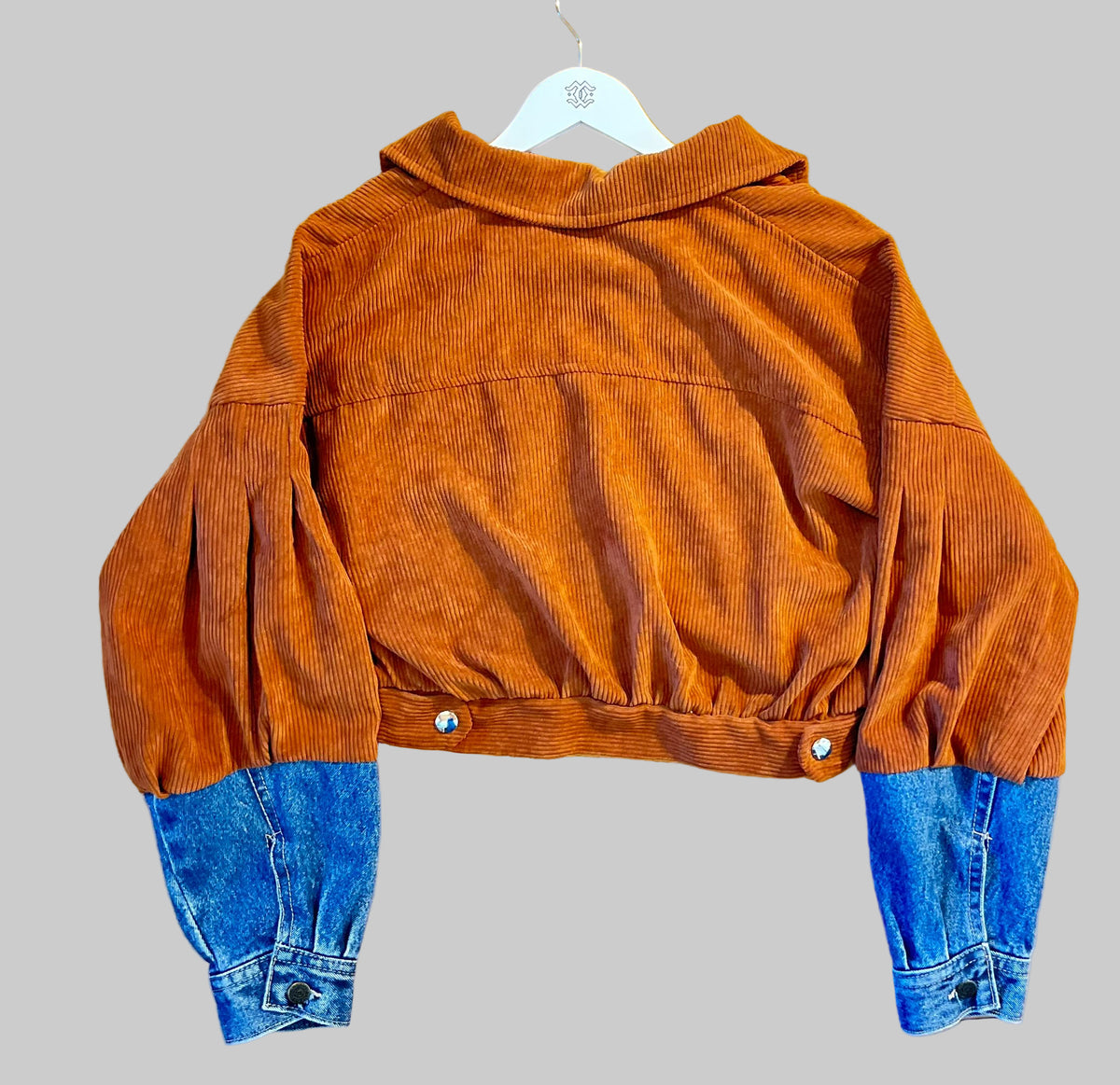 Corduroy Jacket – Rust & Denim Contras