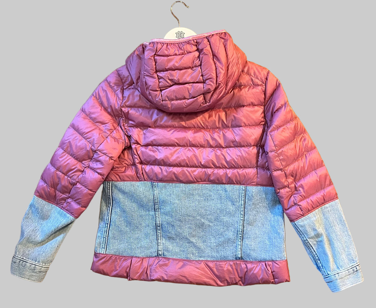 Puffer Jacket – Mauve & Denim Edition