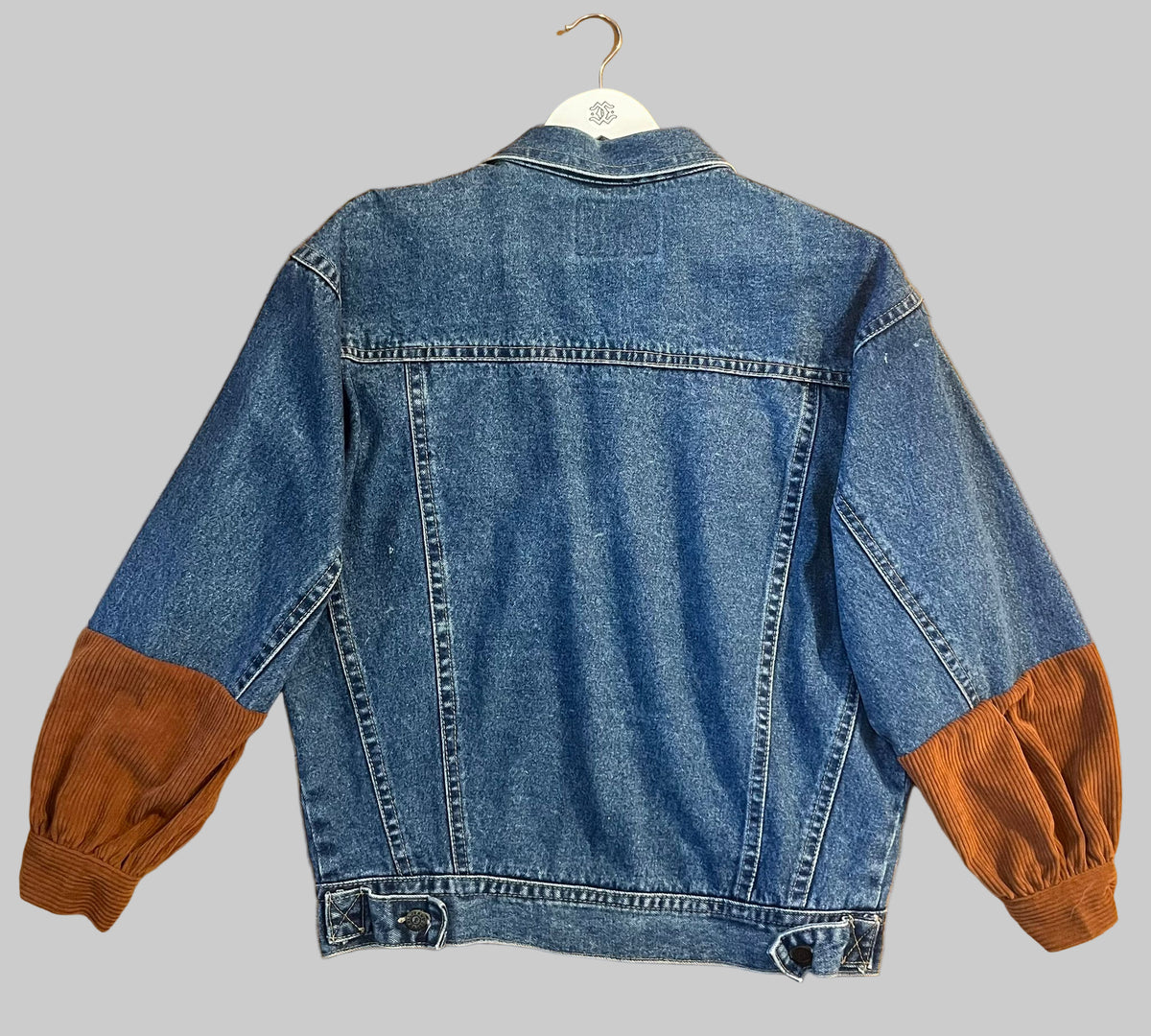 Denim Jacket – Rust Corduroy Cuff Edition