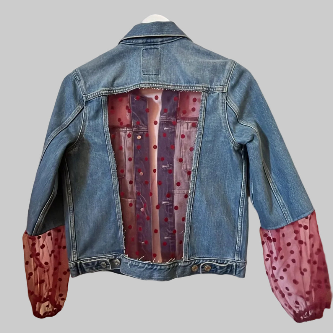 Denim Jacket – Ruby Dot Mesh