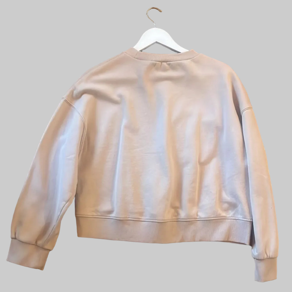 Soft Neutrals Denim Pocket Crew