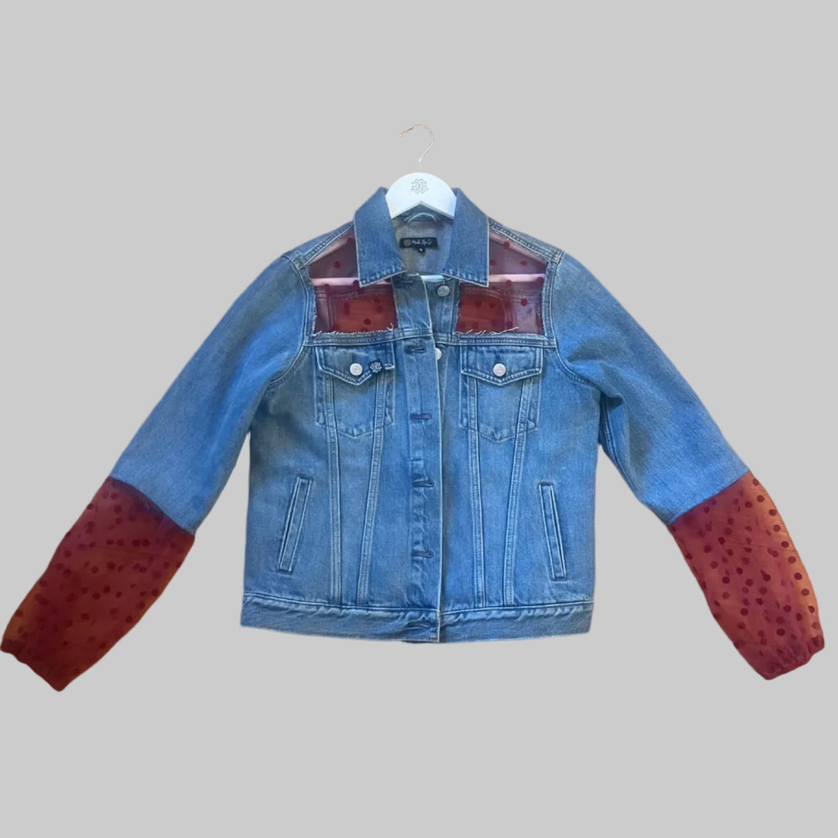 Denim Jacket – Ruby Dot Mesh