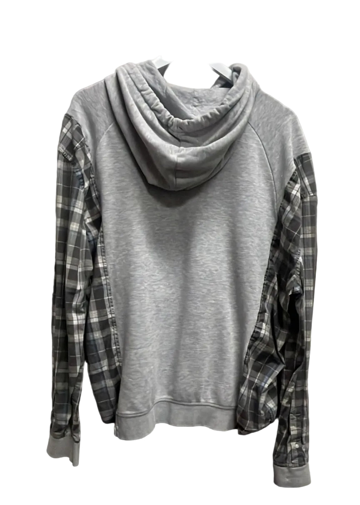 Grey Plaid Remix Hoodie