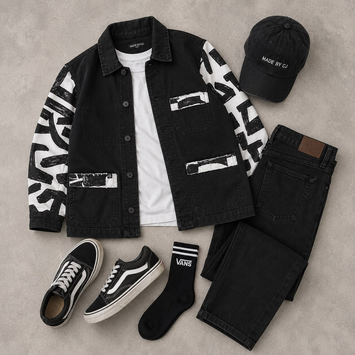 Midnight Brushstroke Jacket
